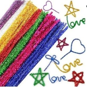 Kids craft glitter sticks multi color  12 ct